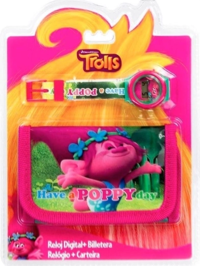 Set di orologio e portafoglio Trolls