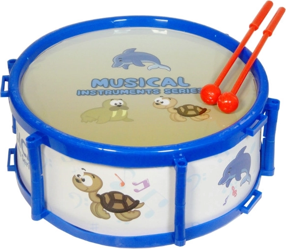 Tamburo per bambini con motivo marino 19 cm