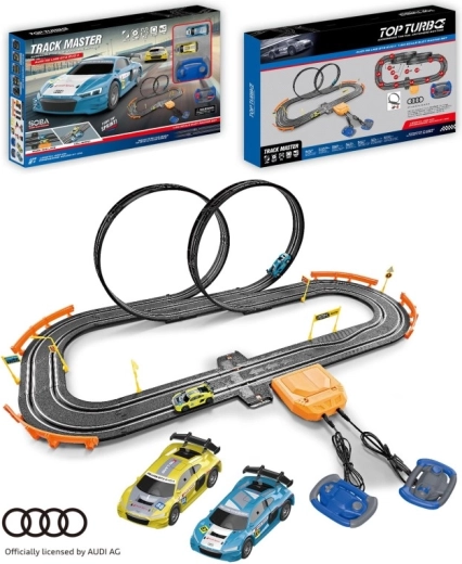 Pista per auto Audi a batterie 90 × 52 cm