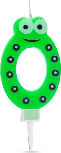 Candela per torta a forma di numero 0
