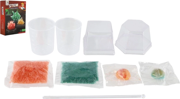 Set scientifico per la coltivazione di cristalli