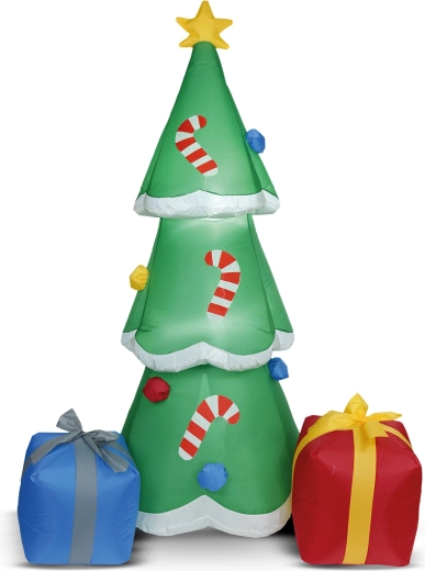Albero di Natale gonfiabile con illuminazione LED, 180 cm