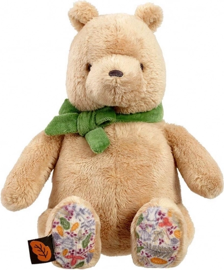 Orsetto di peluche Winnie the Pooh con fiocchetto verde 22 cm