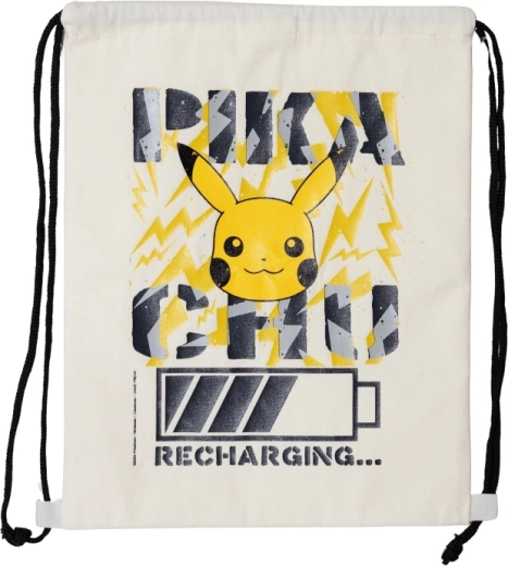 Sacchetto in stoffa Pokémon con cordoncino - 1 pezzo