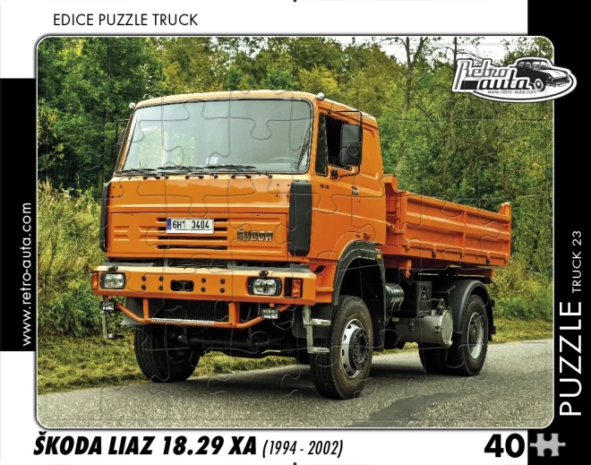 Puzzle RETRO-AUTA – ŠKODA LIAZ 18.29 XA, 40 pezzi
