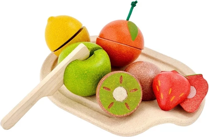 Set in legno di frutta da tagliare PlanToys