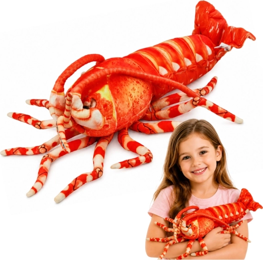 Gamberetto di peluche – grande e coccoloso pupazzo marino 55 cm