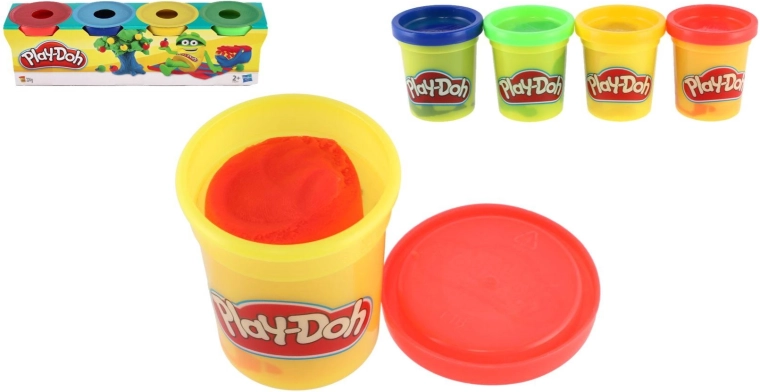 Play-Doh plastilina in 4 colori base - 4 pezzi