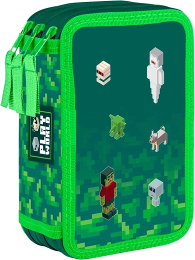 Astuccio scolastico Playworld a tre scomparti senza contenuto