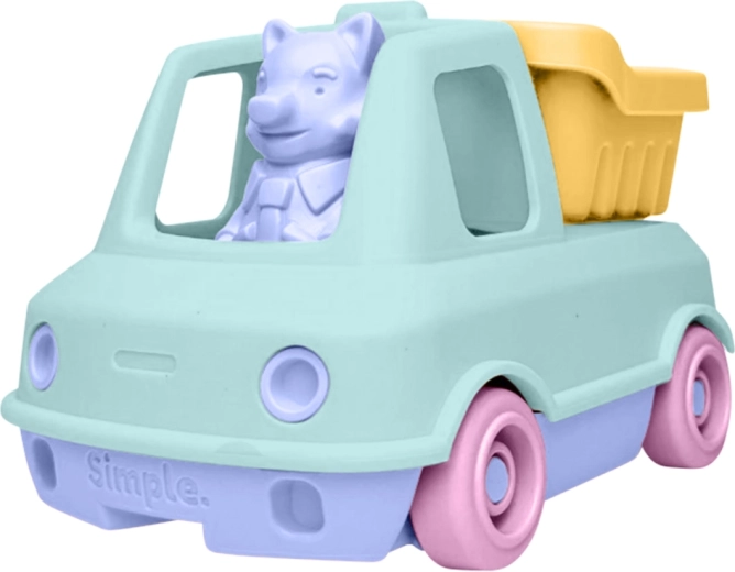 Simple. camion ribaltabile color menta per sabbia e acqua per bambini