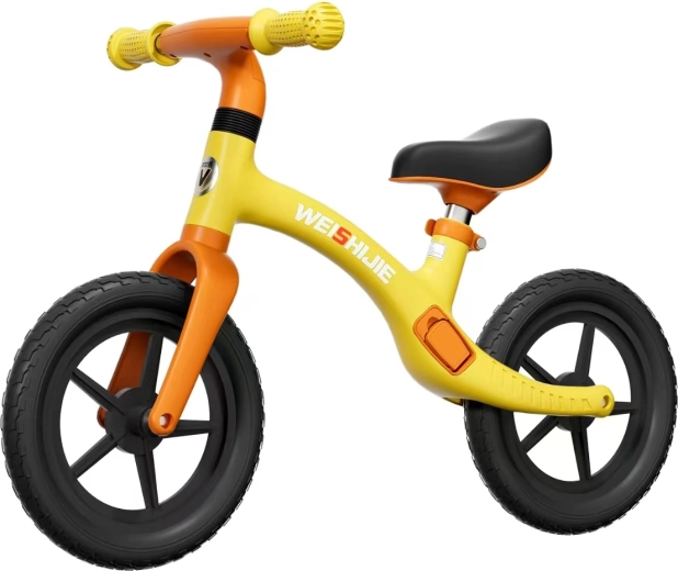 Bicicletta senza pedali per bambini BJ gialla