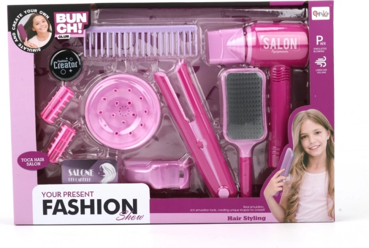 Salone di parrucchiere per bambini con 12 accessori