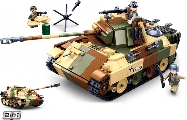 Sluban Army carro armato medio mimetico 2-in-1 set di costruzione