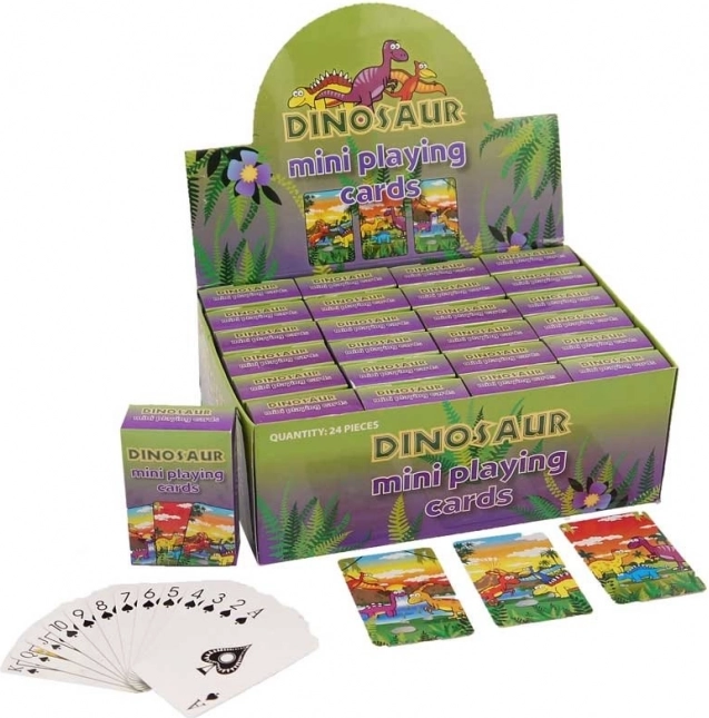 Mini carte da gioco Dinosauri (54 carte)