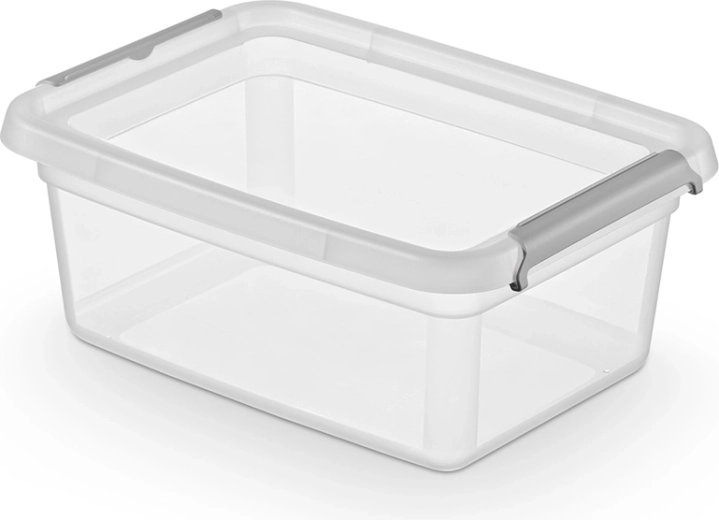 Box contenitore Basestore con coperchio e clip 12,5 l
