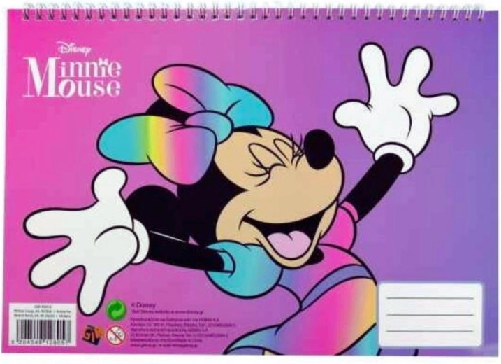 Blocco a spirale con adesivi Minnie - 1 pezzo