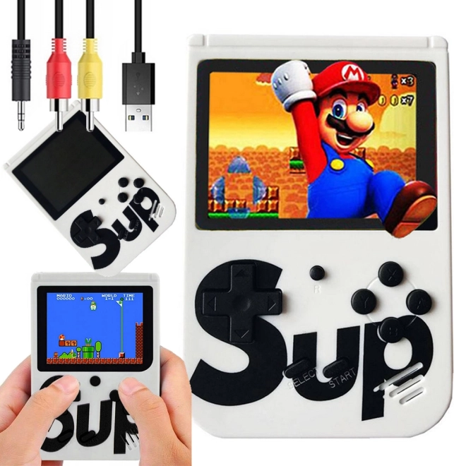 Console di gioco retrò portatile con schermo da 3" e 400 giochi integrati