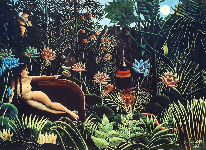 Puzzle d'Arte in Legno: Henri Rousseau - Il Sogno 200 Pezzi