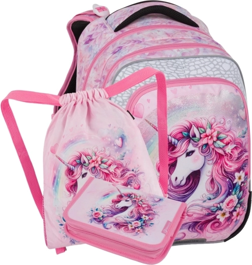 Bagmaster beta 26 b set scolastico per alunni di prima elementare unicorno