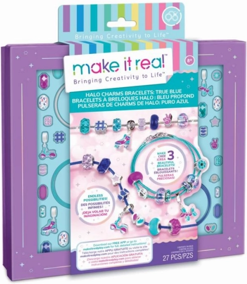 Make It Real set per creare braccialetti Halo Charms True Blue