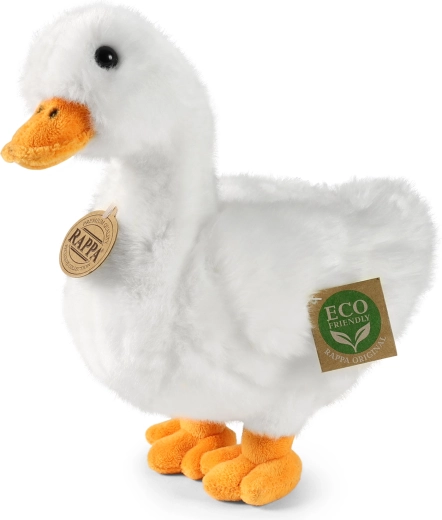 Anatra di peluche bianca 24 cm eco-friendly RAPPA