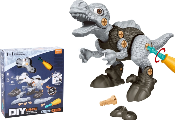 Dinosauro con scheletro avvitabile