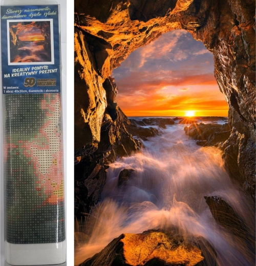 Pittura diamantata Tramonto 30 × 40 cm