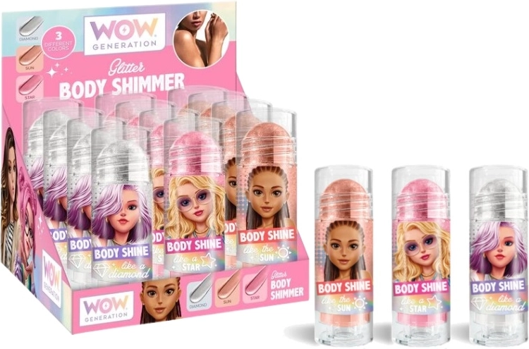 WoW Generation glitter per il corpo con applicatore roll-on