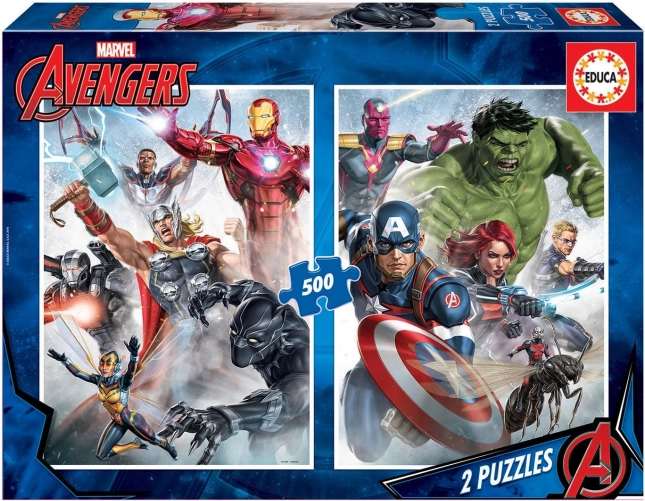 Puzzle Educa Avengers 2x500 pezzi