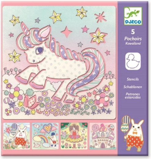 Stencil Djeco Kawaii Land