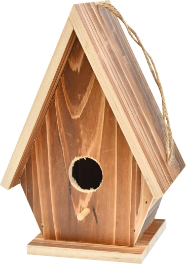 Casetta per uccelli in legno 14 × 10 × 21 cm
