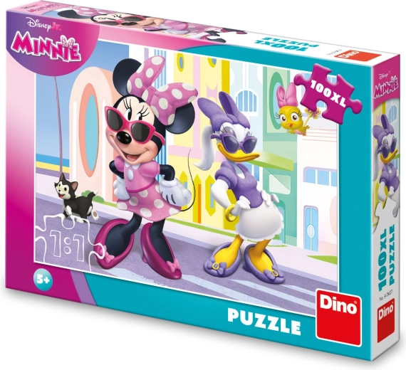 Disney Minnie e Daisy in città – puzzle per bambini 100 pezzi XL