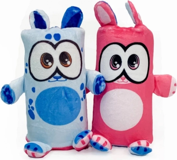 Giocattolo peluche double-face cane/gatto Dublusie