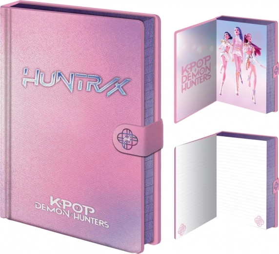 Diario e taccuino A5 con lucchetto K-POP Demon Hunters