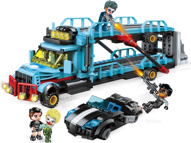 Qman Police Battle Force assalto al camion set di costruzione