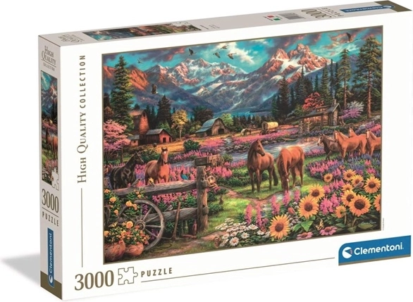 Puzzle Clementoni High Quality Collection Free to Roam 3000 pezzi