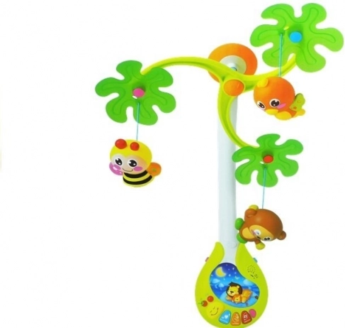 Giostrina musicale da culla HOLA con modulo musicale e sonaglini