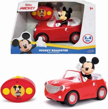 Auto RC Mickey Roadster con telecomando 2,4 GHz – rosso
