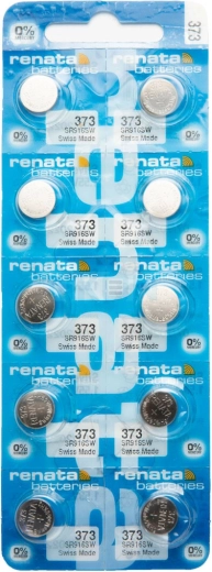 Renata 373 SR916SW batteria a bottone per orologi 1,55 V 29 mAh, confezione da 10 pz
