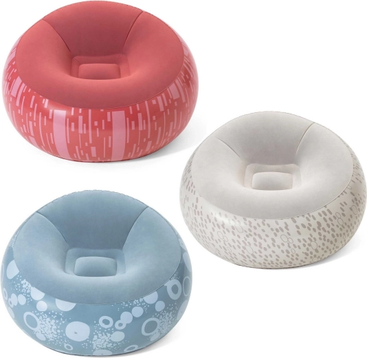 Poltrona/pouf gonfiabile Bestway 112 × 112 × 66 cm, rossa