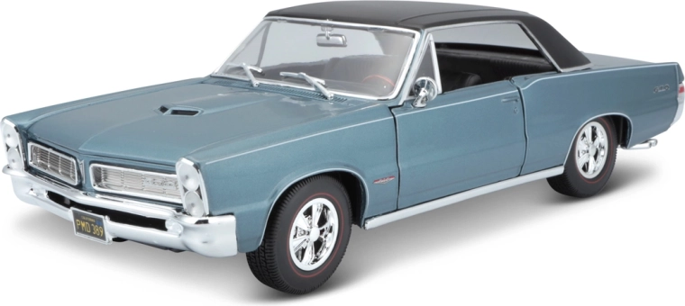Maisto 1965 Pontiac GTO modello in metallo blu 1:18