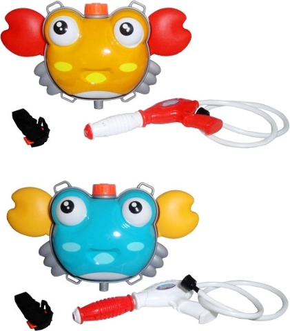 Pistola ad acqua con serbatoio a zainetto a forma di granchio