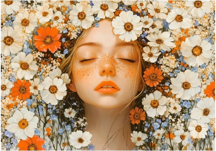 Puzzle Ragazza di primavera 500 pezzi CASTORLAND