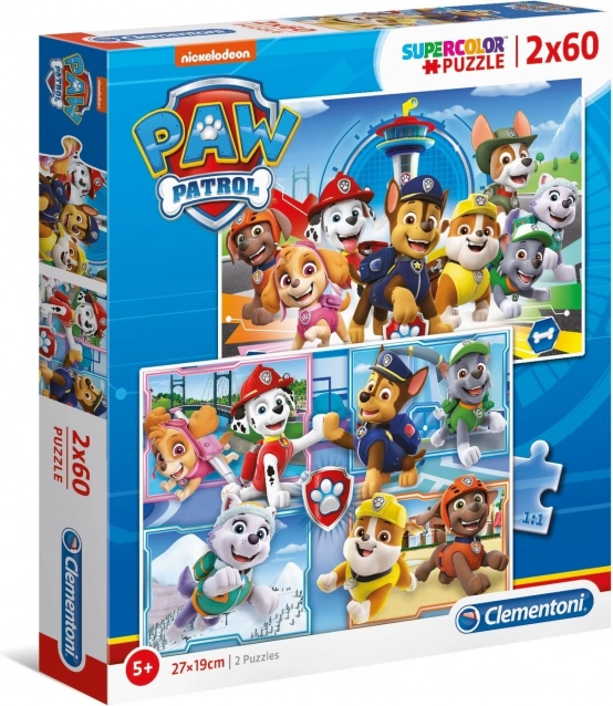 CLEMENTONI Puzzle Paw Patrol 2x60 pezzi