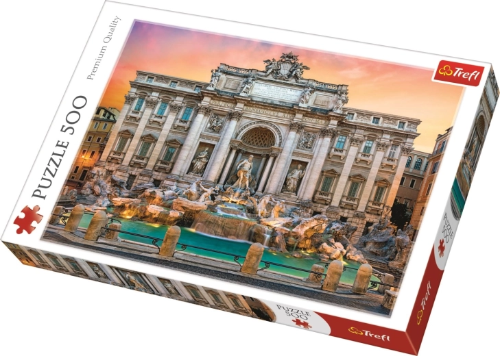 Puzzle 500 pezzi Fontana di Trevi, Roma Trefl