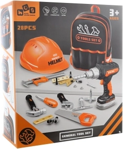 Set di attrezzi per bambini nello zaino