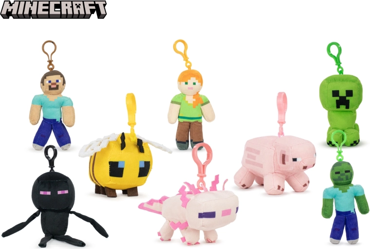 Portachiavi peluche Minecraft 12 cm