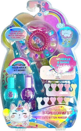 Set per unghie per bambini con motivo gattino