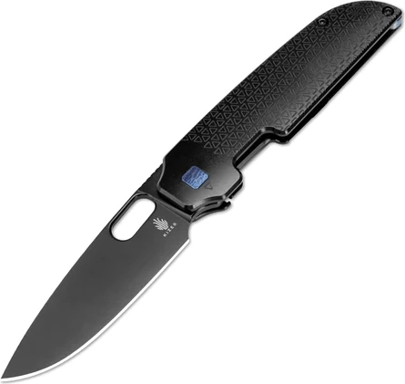 Kizer Varatas – coltello pieghevole tascabile, titanio nero, lama 8,3 cm