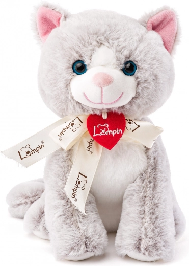 Gatto Jacqueline grigio chiaro giocattolo di peluche